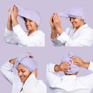 Microfibre Hair Towel - The Purple One