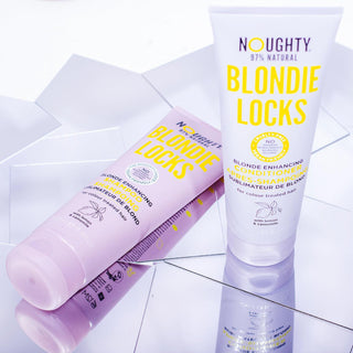 Blondie Locks blonde enhancing conditioner for colour treated blonde hair. natural haircare vegan cruelty free natural sulphate free paraben freeBlondie Locks blonde enhancing shampoo for colour treated blonde hair. natural haircare vegan cruelty free natural sulphate free paraben free