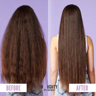 Noughty Frizz Magic Vegan Natural conditioner for frizzy hair. Best-selling Natural hair products for frizzy dry hair. Cruelty free conditioner for dry or damaged hair. Vegan conditioner for split ends. Vegan conditioner for damaged hair. Anti-frizz shampoo and conditioner in Frizz Magic range